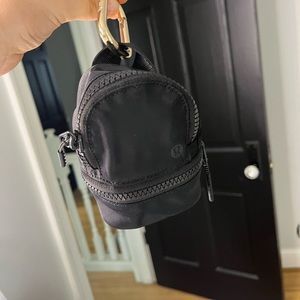 mini lulubackpack keychain